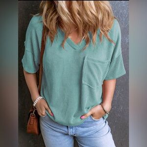 CILKOO Oversized Twisted Threaded Short Sleeve T-Shirt